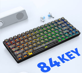 Transparent Hot-swappable RGB Gaming Wired Mechanical Keyboard